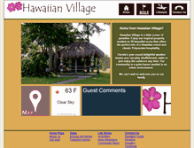 Tablet Screenshot of hawaiianvillagemhc.com